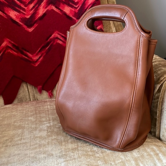 Coach Tan Leather Backpack - Picture 1 of 12